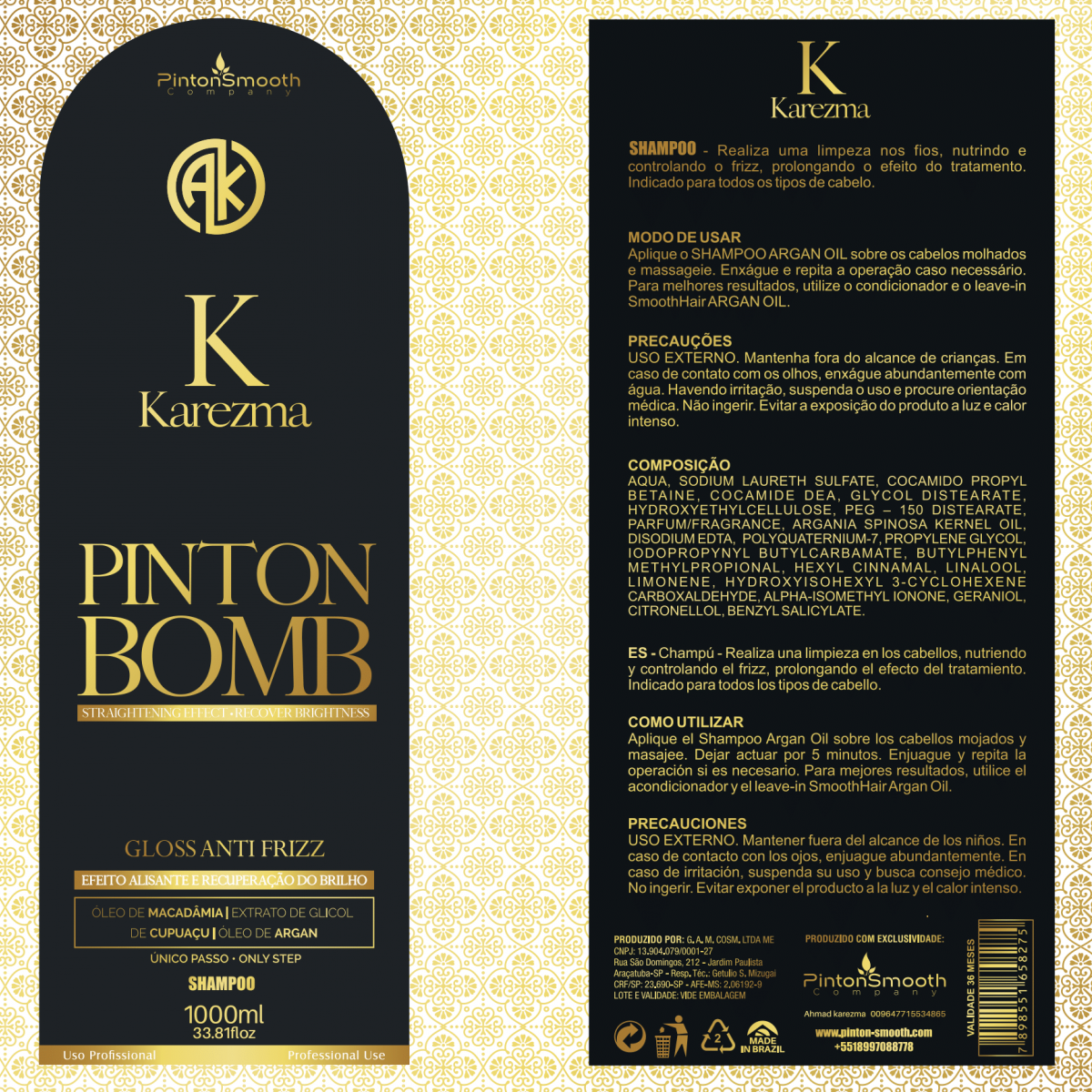 بروتين الشعر - Pinton BOMB